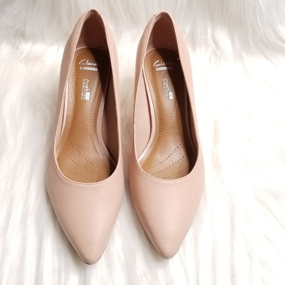 Clarks Blush Pink Heels NWOT - Picture 2 of 8